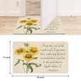thumbnail image 6 of Sunflower Flowers on Yellow Background (5) Door Mat 30 X 17 Inch Welcome Doormat Indoor Outdoor Entrance Floor Mat Non Slip Spring Summer Decor Rubber Mats, 6 of 6