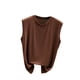 thumbnail image 2 of Xuyuer Breathable Summer Sleeveless Tank Top - Fashion Women's Round Neck Solid Comfort Fit Essential for Hot Weather Outdoor Activities, Travel-Friendly Layering, 2 of 5