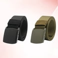 thumbnail image 1 of UPGRATOR 2Pack Waist Belt for Men Durable Green Plastic Buckle Straps for Outdoor Training, 1 of 8