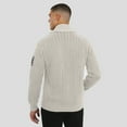 thumbnail image 5 of Men's J. Palmer Gray New York Jets The Playmaker Cardigan Raglan Sweater, 5 of 6