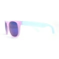 thumbnail image 3 of Photochromic Color Changing Frame Matte Sport Horn Rim Sunglasses Pink Blue - Blue Mirror, 3 of 4