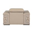 thumbnail image 4 of Titan Furnishings 38" Modern Genuine Italian Leather Chair in Beige, 4 of 13