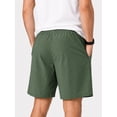 thumbnail image 2 of HISDERN Mens Nylon Shorts 7.8" Inseam 4-Way Stretch Drawstring Waist Athletic Shorts with Deep Pockets, 2 of 8