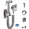 thumbnail image 4 of BUYISI Buse de Rinçage Haute Pression pour Toilettes Ensemble de Buses de Robinet de Salle de Bain Argenté, 4 of 9