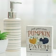 thumbnail image 4 of Highland Home "Pumpkin Patch" Freestanding Solid Wood Block Sign, 4 of 6