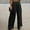 Black, variant on Women Solid Casual Pocket Wide Leg Pants Elastic Waist Loose Pants Cargo Pants Womens Work Bottoms Dress Pants for Women Casual Pant Suits for Women Velour Fancy Clothes for Teens Floral Pants for