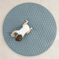 thumbnail image 3 of Comfy Cubs Premium Play Mat, Round (Large) 60" - Kids & Toddler Play Mat Non-Slip Bottom - Pacific Blue, 3 of 7