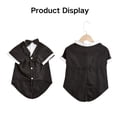 thumbnail image 4 of Harikaji Small Dog Tuxedo Suit with Bow, Dog Wedding Formal Suit with Leash Hole, Dog Festival Costume Coat Prince Gentleman Clothes for Small Medium DogsBlack S:Chest Girth 14.1",Weight 3-6LB, 4 of 4