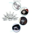 thumbnail image 5 of MLINS Durable Crystal Jewelry for Decor Use Silver Color Adds Charm to Any Occasion 2 Pieces, 5 of 8