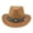 Light Brown, variant on Classic Unisex Adult Fedoras Caps Cowboy Hat Costume Jazz Top Hat Accessories Panama Hat Wide Hat for Mardi Gras, Holidays, Red