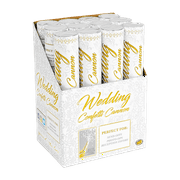White Wedding Confetti Cannon 12 Pack