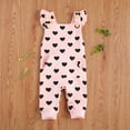 thumbnail image 2 of ITFABS Baby Casual Sleeveless Heart Pattern Button Down Jumpsuit with Pocket, 2 of 8