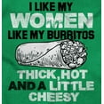thumbnail image 2 of Thicc Hot Burrito Funny Taco Tuesday Zip Hoodie Sweatshirt Men Brisco Brands 2X, 2 of 6