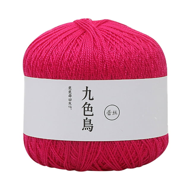 Birdeem Fil de Dentelle Bricolage Tissé Coton Mercerisé Bébé Fil de Coton Fin Fil de Crochet