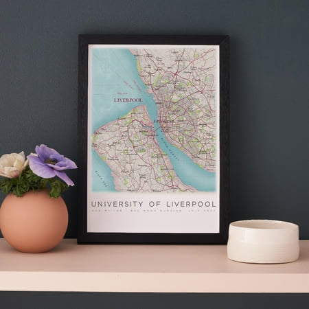 University of Liverpool Map Graduation Print