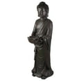 thumbnail image 5 of Northlight 19.5" Gray Standing Buddha with Lotus Outdoor Garden Statue, 5 of 5