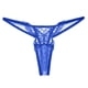 thumbnail image 2 of Gibobby Calzoncillos Talle Bajo Dama Bragas mujer Bragas bordadas Bragas sexy transparentes Cintura Tangas simples （Azul marino，Talla única), 2 of 4