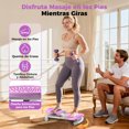 thumbnail image 4 of Tablas de torsión UPGO, disco giratorio de cintura Púrpura para ejercicio aeróbico en gimnasio casero, 4 of 7