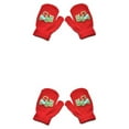 thumbnail image 2 of Qarigey 1 par de manoplas para niños pequeños, manoplas tejidas sencillas y cálidas para niños, fundas para los dedos que mantienen el rojo 2Conjunto, 2 of 6