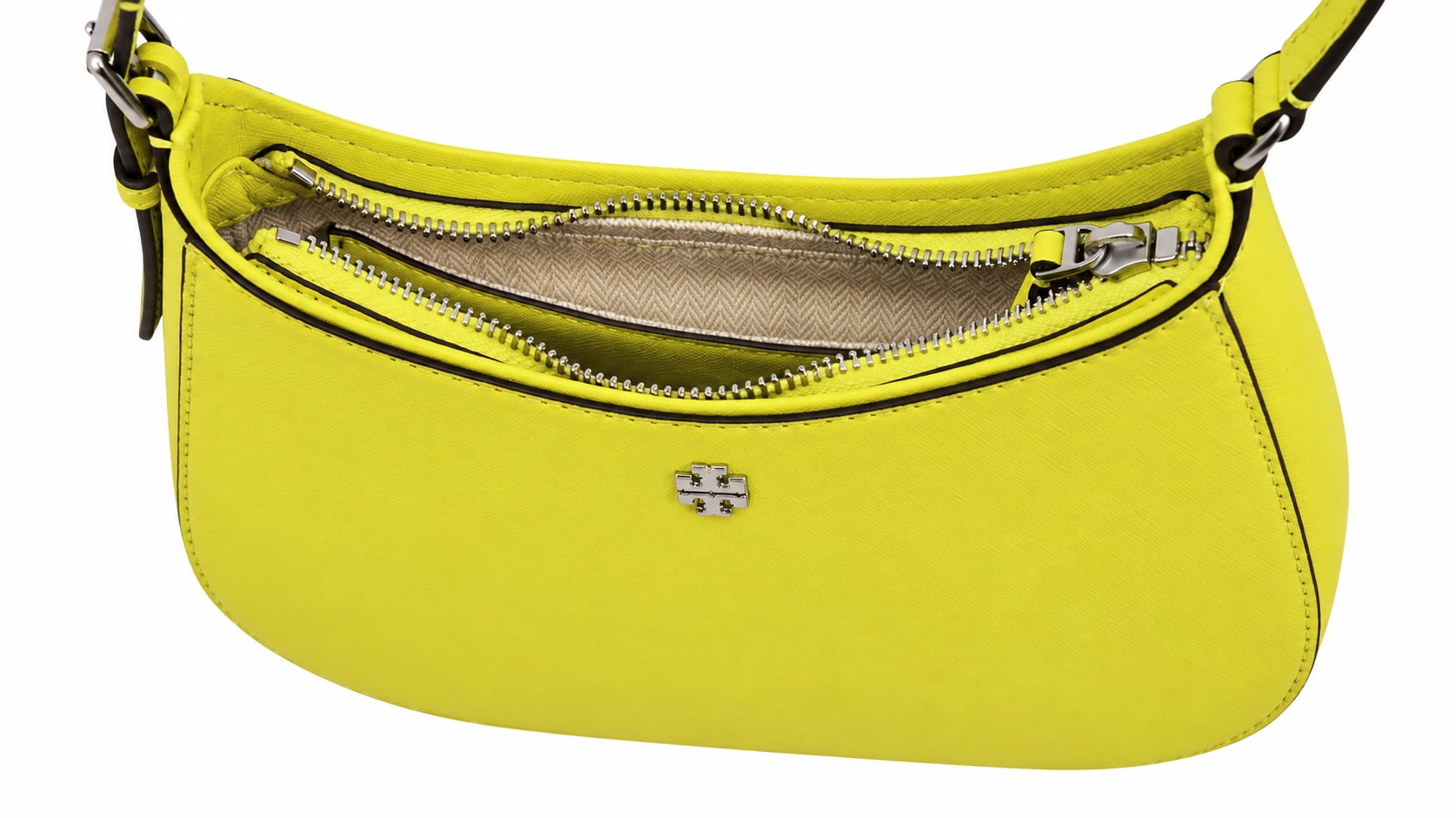 Tory Burch Women's Emerson Soft Saffiano Leather Zip Small