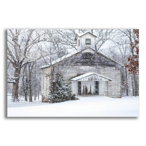 Epic Art 'Vintage Church' by David Hammond, Acrylic Glass Wall Art, 24"x16"