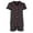 Black, variant on Joan Vass  Heart Sketch Short Sleeve Pajama Set (Women)