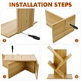 thumbnail image 3 of Minkissy Dorm Desktop Bookshelf Modern Home Bookcase Display Books 1Pcs for Students, 3 of 7