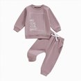 thumbnail image 4 of TOWED22 Newborn Baby Boy Clothes Set 2pcs Long Sleeve Top and Pants Suit Toddler Baby Fall Winter Clothes(Blazer,18-24 M), 4 of 4