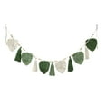 thumbnail image 2 of perfk Boho Macrame Leaves Wall Hanging Photo Display Macrame Wall Decor Leaf Tapestry Green, 2 of 8