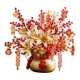 thumbnail image 2 of Bonsái artificial en un cubo de bendición, decoración de Año Nuevo chino, artificial Oro, 2 of 8