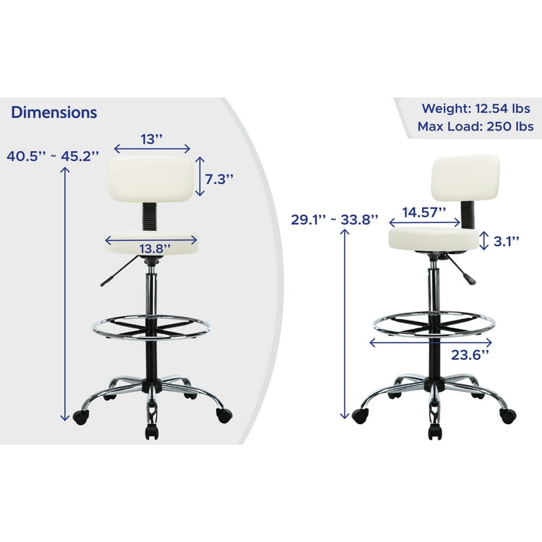 Mount-It! Footrest with Massaging Bead | Adjustable Height and Tilt Office  Foot Rest Stool for Under Desk Support | 5 Height Settings, 3 Tilt Settings