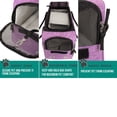 thumbnail image 7 of PetAmi Dog Purse Carrier for Small Dogs, Airline Approved Soft Sided Pet Carrier with Pockets, Ventilated Dog Carrying Bag Puppy Cat, Dog Travel Supplies Accessories Carry Tote Bag, Sherpa Bed, Purple, 7 of 7