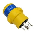 thumbnail image 2 of Parkworld 62930 NEMA L14-30P to 6-50R Adapter 4-Prong Generator 30A Locking Plug to Welder 3-prong 50A Outlet (Yellow), 2 of 5