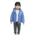 thumbnail image 2 of XQYLOS Toddler Puffer Jacket with 𝖡ear Hood, Lightweight Padded Winter Coat for Baby Boys Girls, Warm Down Baby Outerwear, 2 of 5