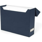 Bigso Lovisa Fiberboard Label Frame 12 File Storage Box | White