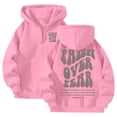 thumbnail image 2 of HAYIMI Women Letter Print Hooded Zip Up Sweatshirt Streetwear Loose Fit Hoodie Long Sleeve Oversized Classic Tops, 2 of 5