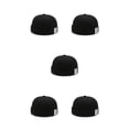 thumbnail image 1 of Qarigey Moda Skullcap 3 rayas estampado marinero sombreros cálido cubo Docker gorras sin borde sombrero ajustable gorro diario al aire Type2 NO2, 1 of 6