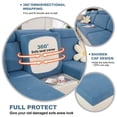 thumbnail image 5 of Universal Sofa Cover, Anti-Slip L Shape Sectional Couch Slipcover, Stretch Couch Cushion Chaise Cover (Blue, Chaise Cover), 5 of 11