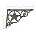 thumbnail image 4 of 2 Cast Iron Star Brackets Garden Braces Shelf Bracket RUSTIC Corbels Mantle, 4 of 4