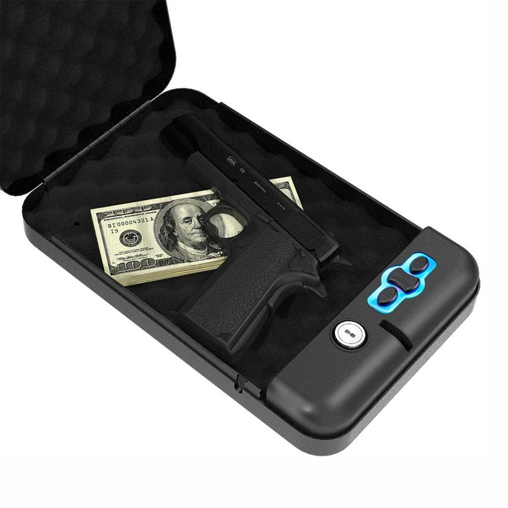 RPNB Gun Safe Pistol Safe Handgun Security Safe with LED RFID Quick