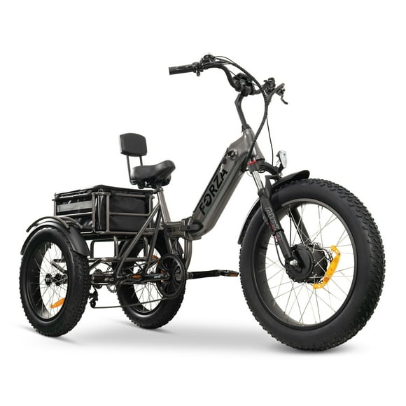 GOBIKE Forza Electric Bike, Electric Tricycle For Adults, 3 Wheel Bicicleta Electrica Para Adultos,750 W 24*4" Fat Tire E Bikes,10AH Battery Up To 40 Miles Per Charge, 20 Mph Ebike