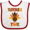 thumbnail image 3 of Inktastic Thanksgiving Turkey Time Boys or Girls Baby Bib, 3 of 4