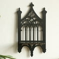thumbnail image 5 of Konghyp Wooden Gothic Style Fence Type Wall Mounted Storage Rack, Decorative Shelf, Functional Organizer, Ideal for Halloween Decor, Versatile Wall Art, Sturdy Wooden Construction, 5 of 8
