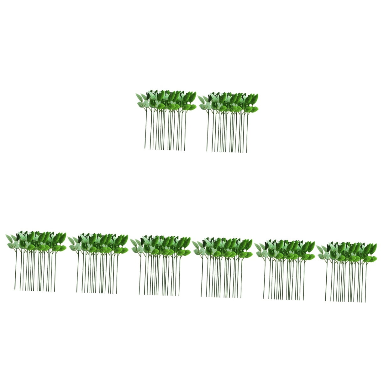 TABLZONE Green Artificial Rose Stems for Wedding Decorations, Crafts, Floral Arrangements and Home Decor