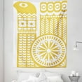 thumbnail image 1 of Yellow and White Tapestry, Abstract Bird in Scandinavian Folkloric Style Retro Design Floral Motif, Fabric Wall Hanging Decor for Bedroom Living Room Dorm, 5 Sizes, Mustard White, by Ambesonne, 1 of 1