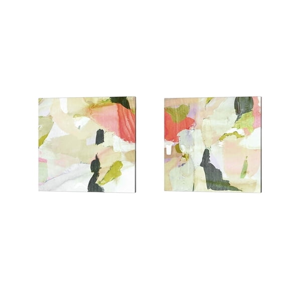 Metaverse Victoria Borges 'Closeup A' Canvas Art (Set of 2)