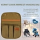 thumbnail image 3 of cámping Accesorios para reposabrazos de sillas de ruedas Bolsas laterales portátiles para colgar en el lateral (arena) FLhrweasw  Nuevo, 3 of 8