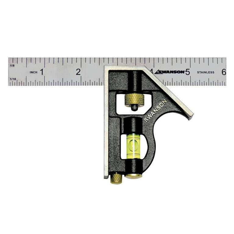 Swanson Tool S0101CB Speed Square w Blue Book 6 inch Combination Square Walmart
