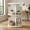 White, variant on Resenkos 2-Tier 360-Degree Rotating Bookshelf with Dividers and Baffles - Natural