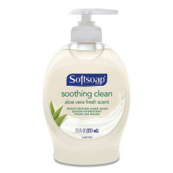 1 PK,Softsoap Moisturizing Hand Soap, Aloe, 7.5 oz Bottle, 6/Carton (45634)